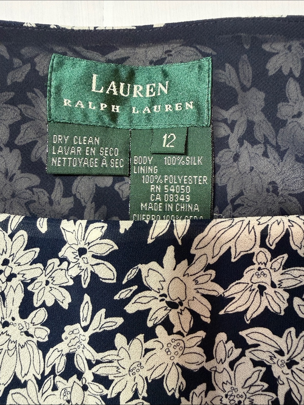Lauren Ralph Lauren 2-Piece Set Top & Skirt Silk 12 NWT - Picture 7 of 10
